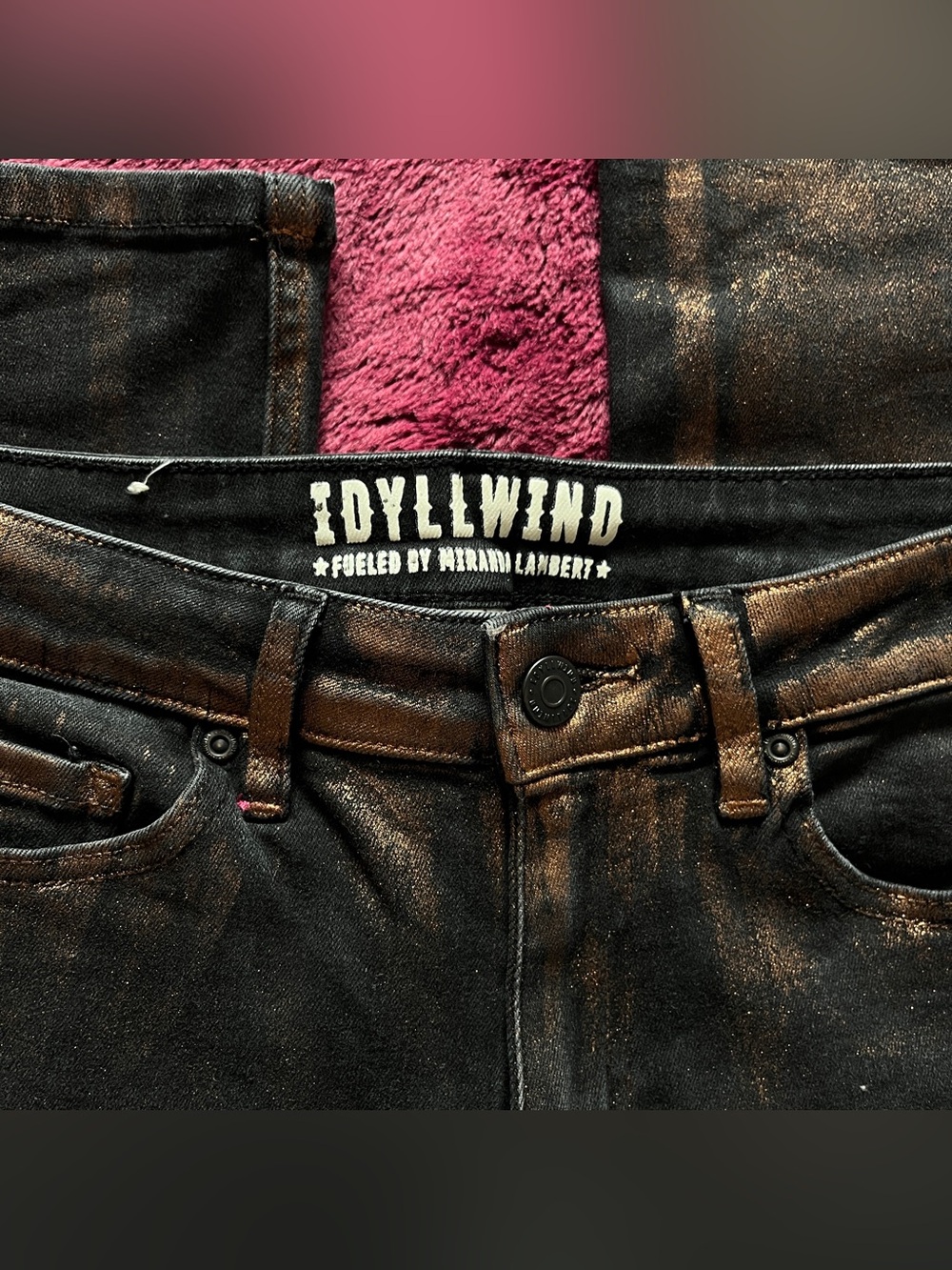 Idyllwind Women's Black Jeans with Bronze Wash - Picture 2 of 7